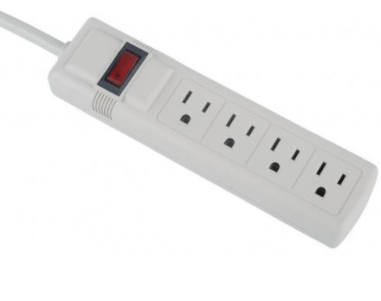 美国UL认证横式四位带开关拖线板（带浪涌保护）美式ETL认证插线板