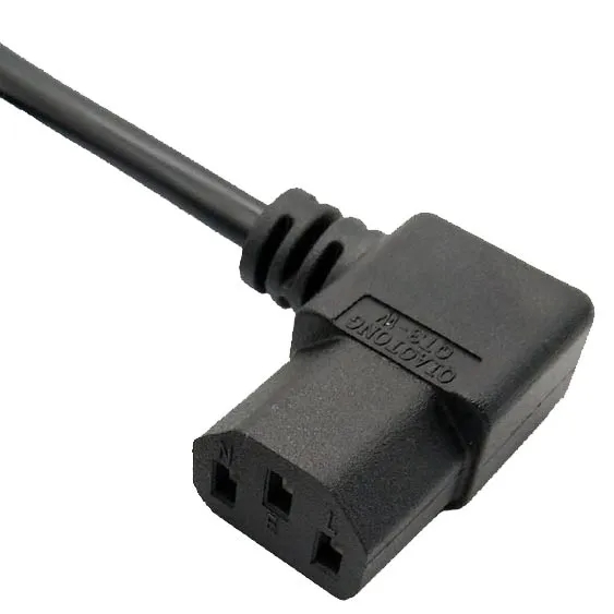 IEC60320 C13左弯,右弯品字尾90度插头连接器电源线UL认证,VDE认证,CCC认证,SAA认证