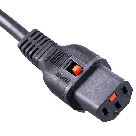 IEC60320 C13带锁扣品字尾插头连接器电源线UL认证,TUV认证,CE认证
