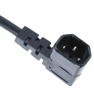 IEC60320 C14弯头90度品字尾对插连接器插头电源线