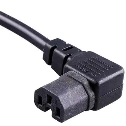 IEC60320 C15凹槽品字尾弯头（左弯,右弯）90度耐热型连接器插头电源线CE认证,TUV认证