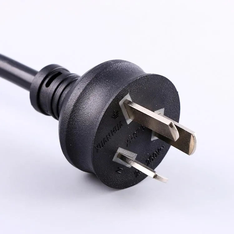 阿根廷IRAM电源线,阿根廷安规标准三芯20A大电流电源连接线插头